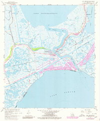 Download a high-resolution, GPS-compatible USGS topo map for Chef Menteur, LA (1980 edition)