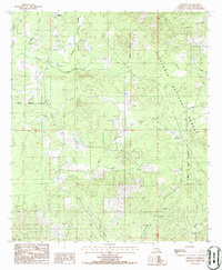 Download a high-resolution, GPS-compatible USGS topo map for Chestnut, LA (1986 edition)