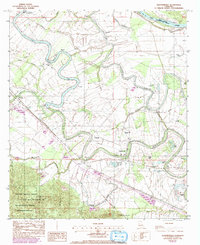 Download a high-resolution, GPS-compatible USGS topo map for Cloutierville, LA (1992 edition)