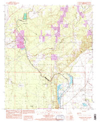 preview thumbnail of historical topo map of Morehouse County, LA in 1994