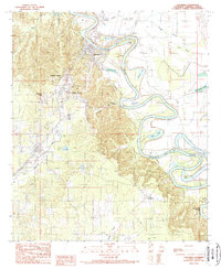 preview thumbnail of historical topo map of Columbia, LA in 1989