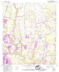 preview thumbnail of historical topo map of East Baton Rouge County, LA in 1962