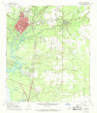 Download a high-resolution, GPS-compatible USGS topo map for Covington, LA (1969 edition)