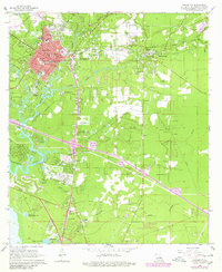 preview thumbnail of historical topo map of Covington, LA in 1968