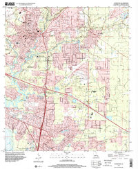 preview thumbnail of historical topo map of Covington, LA in 1998