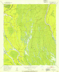 Download a high-resolution, GPS-compatible USGS topo map for Cow Bayou, LA (1954 edition)