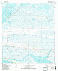 preview thumbnail of historical topo map of Cameron County, LA in 1982