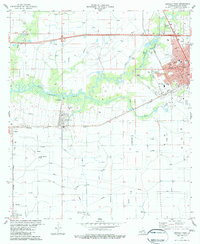 Download a high-resolution, GPS-compatible USGS topo map for Crowley West, LA (1983 edition)