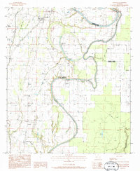 Download a high-resolution, GPS-compatible USGS topo map for Crowville, LA (1986 edition)