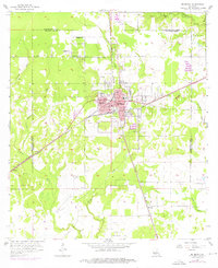 Download a high-resolution, GPS-compatible USGS topo map for De Quincy, LA (1976 edition)