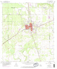Download a high-resolution, GPS-compatible USGS topo map for De Quincy, LA (1976 edition)