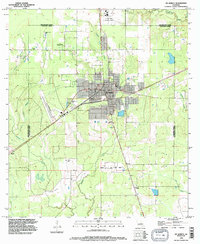 preview thumbnail of historical topo map of Calcasieu County, LA in 1994