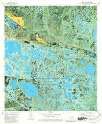 preview thumbnail of historical topo map of Cameron County, LA in 1979