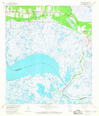 Download a high-resolution, GPS-compatible USGS topo map for Delacroix, LA (1968 edition)
