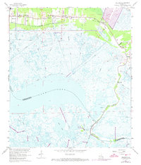 Download a high-resolution, GPS-compatible USGS topo map for Delacroix, LA (1973 edition)
