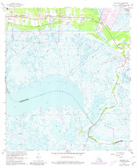 Download a high-resolution, GPS-compatible USGS topo map for Delacroix, LA (1980 edition)