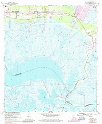 Download a high-resolution, GPS-compatible USGS topo map for Delacroix, LA (1989 edition)