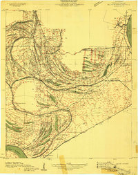 preview thumbnail of historical topo map of Tensas County, LA in 1909