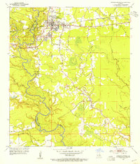 Download a high-resolution, GPS-compatible USGS topo map for Denham Springs, LA (1954 edition)