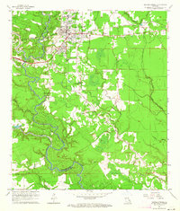 preview thumbnail of historical topo map of Denham Springs, LA in 1963