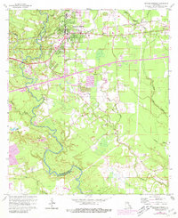 Download a high-resolution, GPS-compatible USGS topo map for Denham Springs, LA (1981 edition)