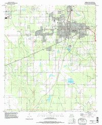 Download a high-resolution, GPS-compatible USGS topo map for Deridder, LA (1997 edition)