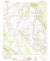 preview thumbnail of historical topo map of Caddo County, LA in 1982