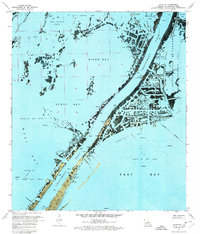 preview thumbnail of historical topo map of Plaquemines County, LA in 1971