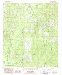 Download a high-resolution, GPS-compatible USGS topo map for Dodson, LA (1986 edition)