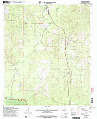 Download a high-resolution, GPS-compatible USGS topo map for Dodson, LA (2005 edition)