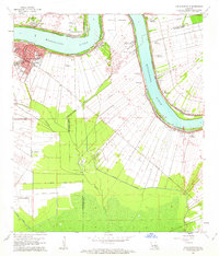 preview thumbnail of historical topo map of Donaldsonville, LA in 1962