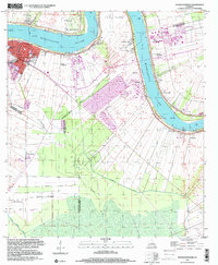 Download a high-resolution, GPS-compatible USGS topo map for Donaldsonville, LA (2000 edition)