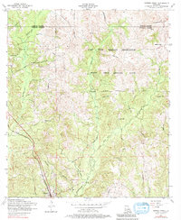Download a high-resolution, GPS-compatible USGS topo map for Dowden Creek, LA (1981 edition)
