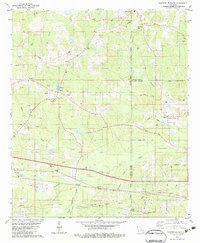 preview thumbnail of historical topo map of Lincoln County, LA in 1982