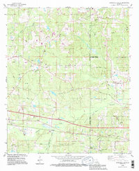 preview thumbnail of historical topo map of Lincoln County, LA in 1994