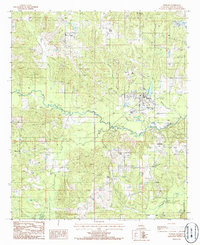 Download a high-resolution, GPS-compatible USGS topo map for Dubach, LA (1986 edition)