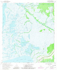 preview thumbnail of historical topo map of St. Mary County, LA in 1970