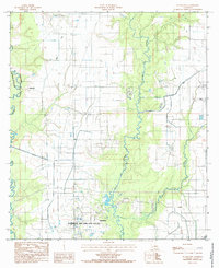 Download a high-resolution, GPS-compatible USGS topo map for Evangeline, LA (1985 edition)