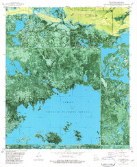 Download a high-resolution, GPS-compatible USGS topo map for F-R Ranch, LA (1982 edition)