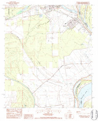 Download a high-resolution, GPS-compatible USGS topo map for Ferriday South, LA (1984 edition)