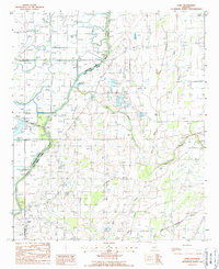 Download a high-resolution, GPS-compatible USGS topo map for Fiske, LA (1988 edition)