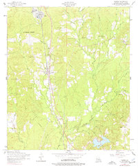 preview thumbnail of historical topo map of Florien, LA in 1954