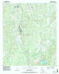 preview thumbnail of historical topo map of Florien, LA in 1997
