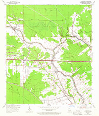 1954 Map of Fordoche, LA, 1966 Print