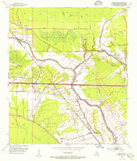 1954 Map of Fordoche, LA, 1955 Print