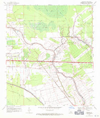 preview thumbnail of historical topo map of Fordoche, LA in 1969
