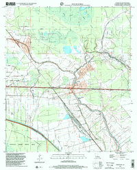 preview thumbnail of historical topo map of Fordoche, LA in 1998