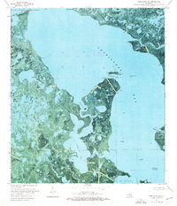Download a high-resolution, GPS-compatible USGS topo map for Fourleague Bay, LA (1976 edition)