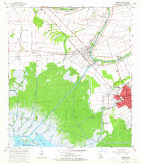 Download a high-resolution, GPS-compatible USGS topo map for Franklin, LA (1964 edition)