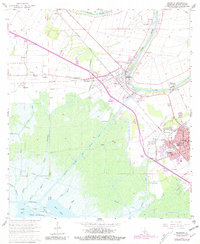 Download a high-resolution, GPS-compatible USGS topo map for Franklin, LA (1981 edition)
